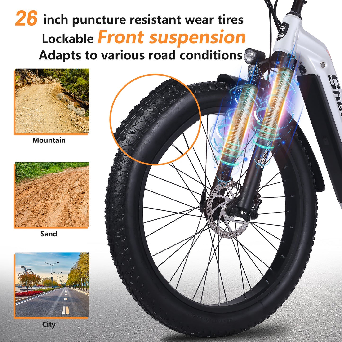 MX06 Straddle ebike 48V17.5Ah 1000W Oil brake