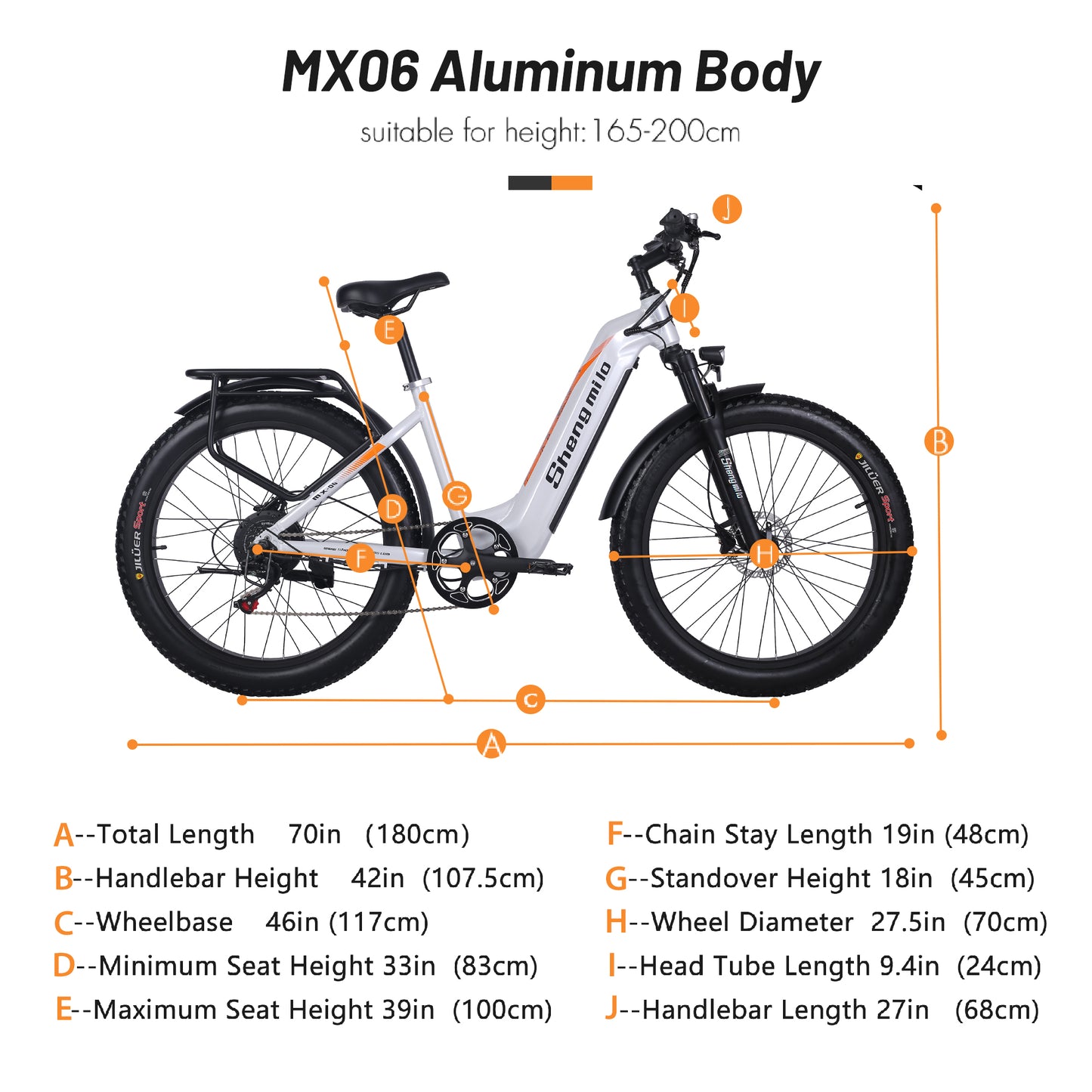 MX06 Straddle ebike 48V17.5Ah 1000W Oil brake