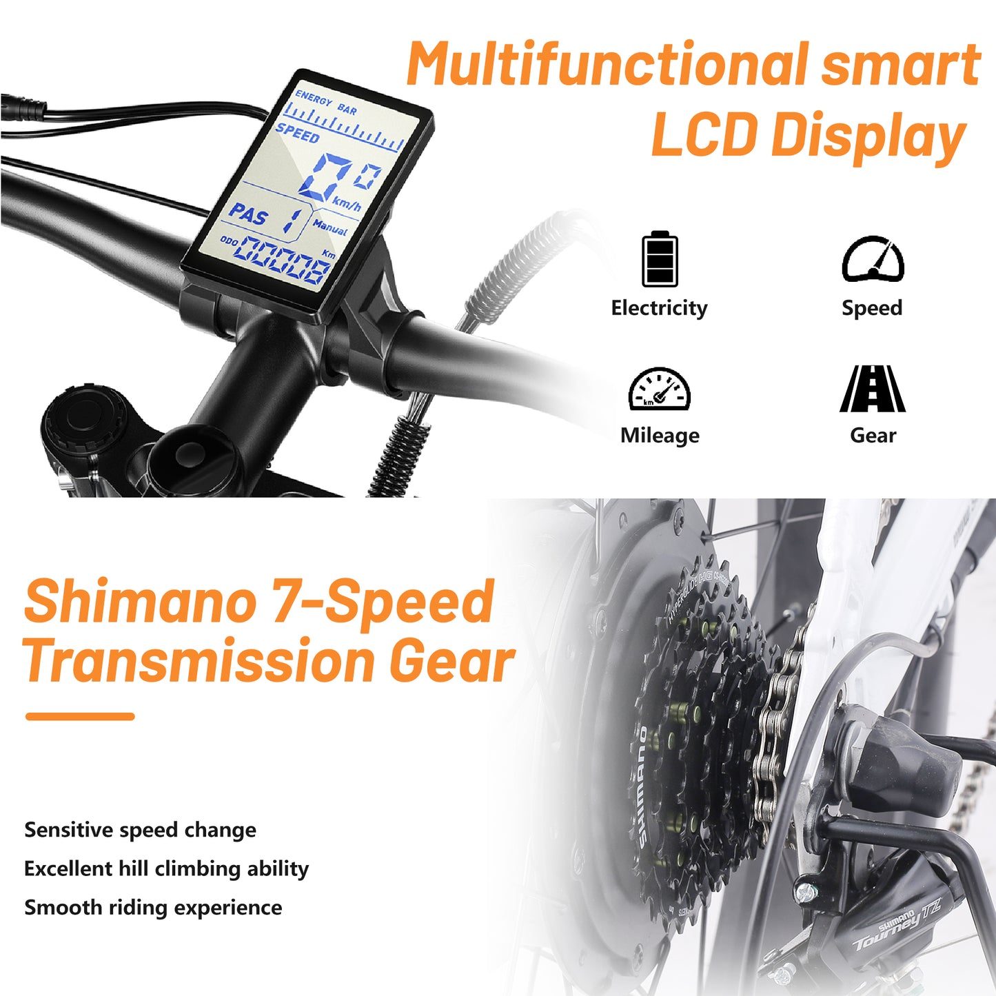 MX06 Straddle ebike 48V17.5Ah 1000W Oil brake