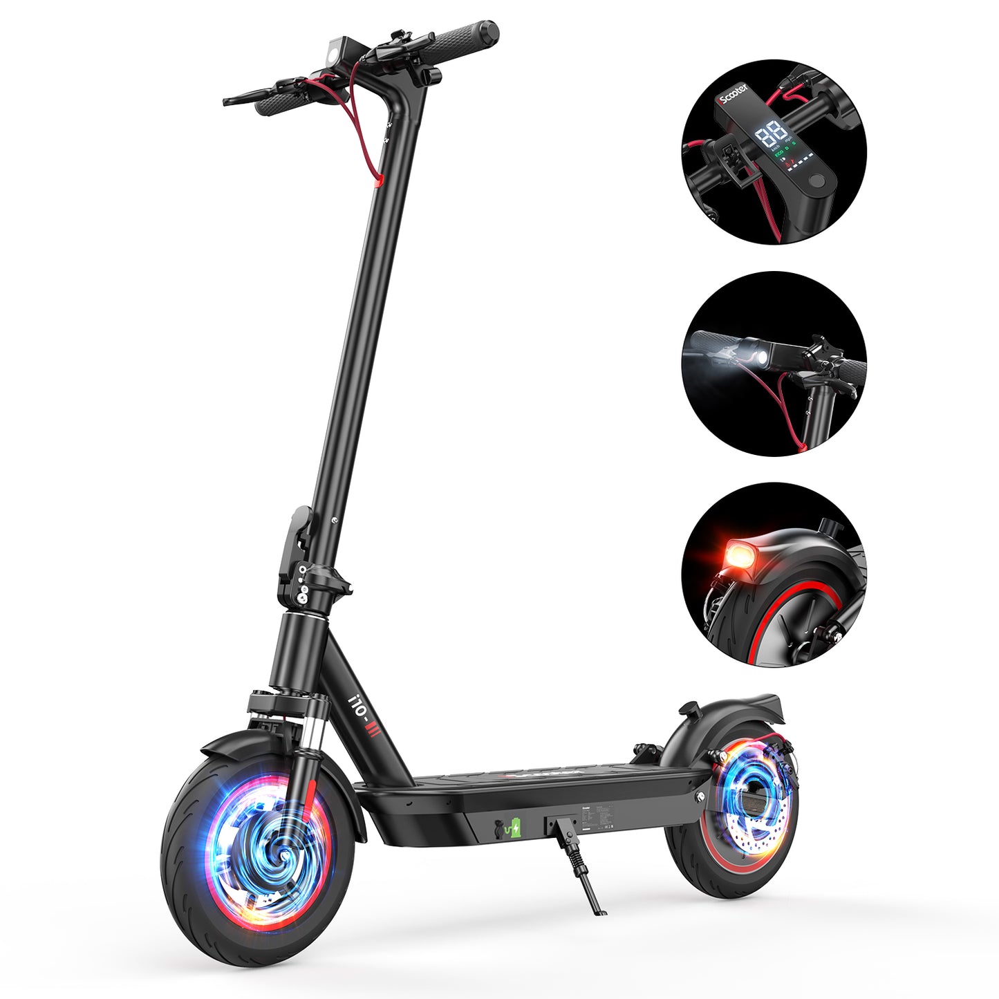 iScooter i10 10'' Electric Scooter 650W Motor