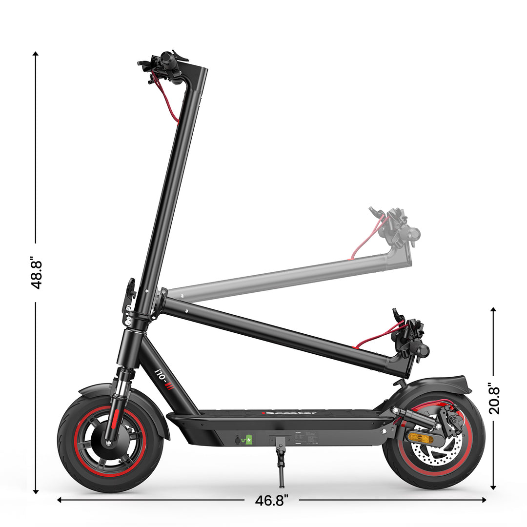 iScooter i10 10'' Electric Scooter 650W Motor
