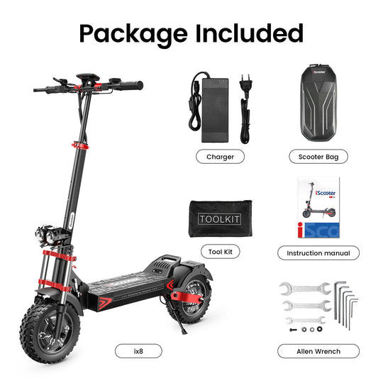 iScooter iX8 12'' Electric Scooter 2400W Motor