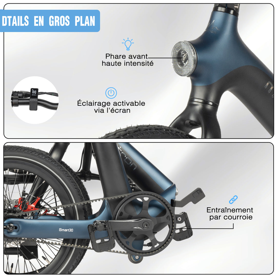 MAXTRON SMART30 20 inch folding commuting electric bike