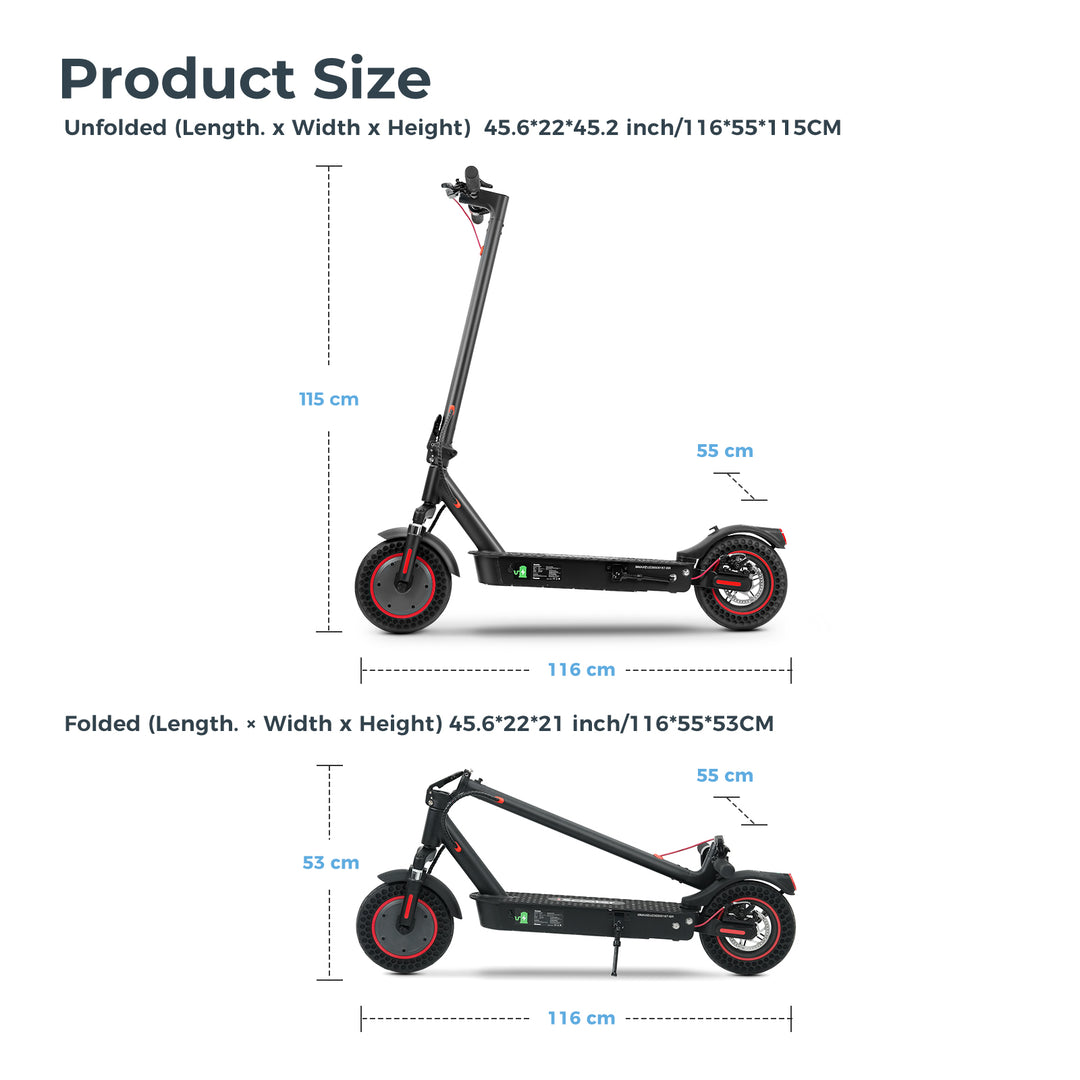 iScooter i9MAX 10'' Electric Scooter 500W Motor
