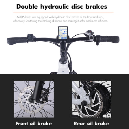 MX06 Straddle ebike 48V17.5Ah 1000W Oil brake